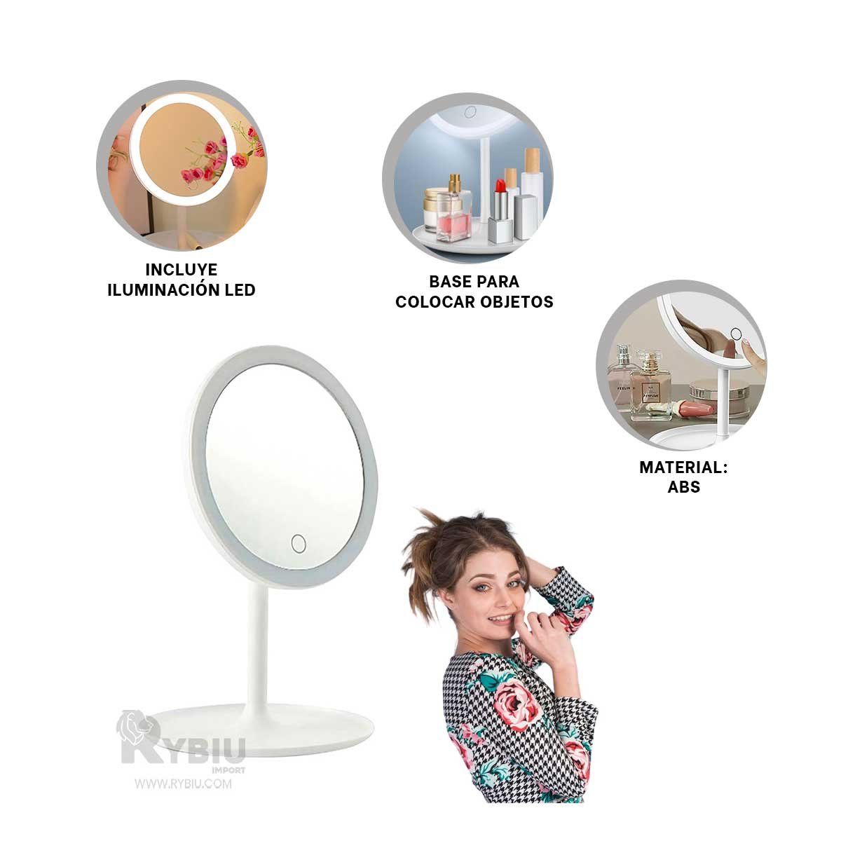 GENERICO - Led Espejo con Panel Tactil en Blanco Y+Regalo Agendita