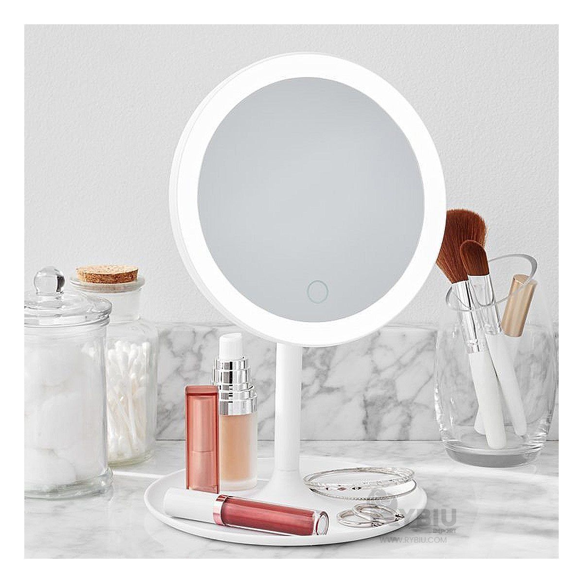 GENERICO - Led Espejo con Panel Tactil en Blanco Y+Regalo Agendita