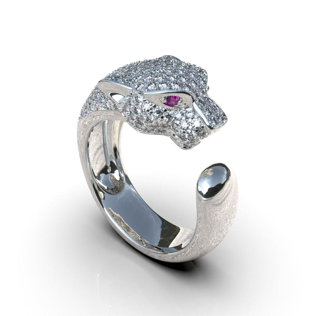 LUYA JOYERÍA - Anillo Pantera con corte circular