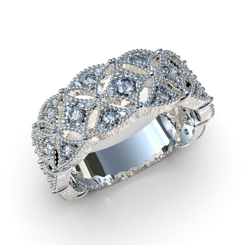 LUYA JOYERÍA - Anillo Square con corte circular de Luya