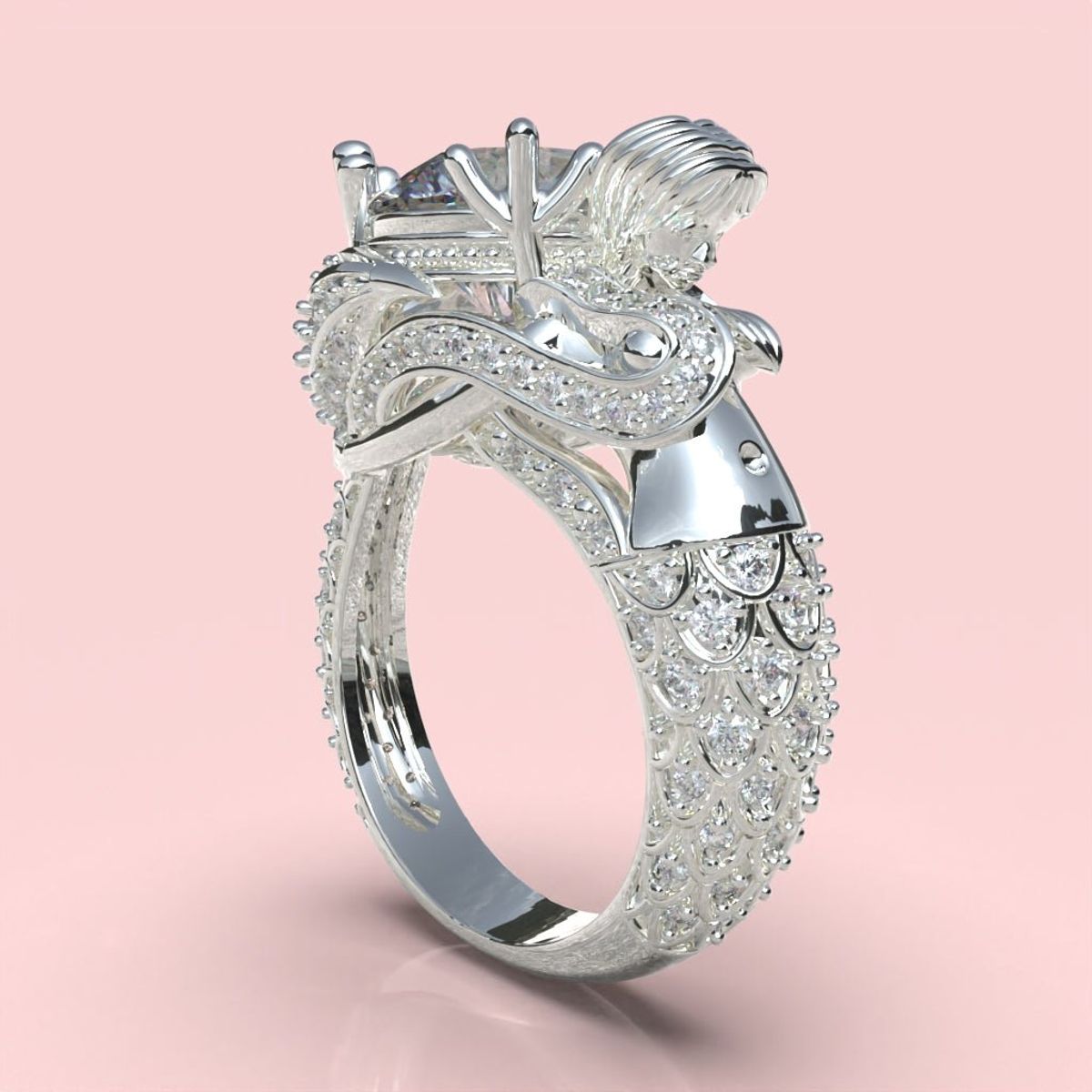 LUYA JOYERÍA - Anillo Queen of the Sea con corte circular