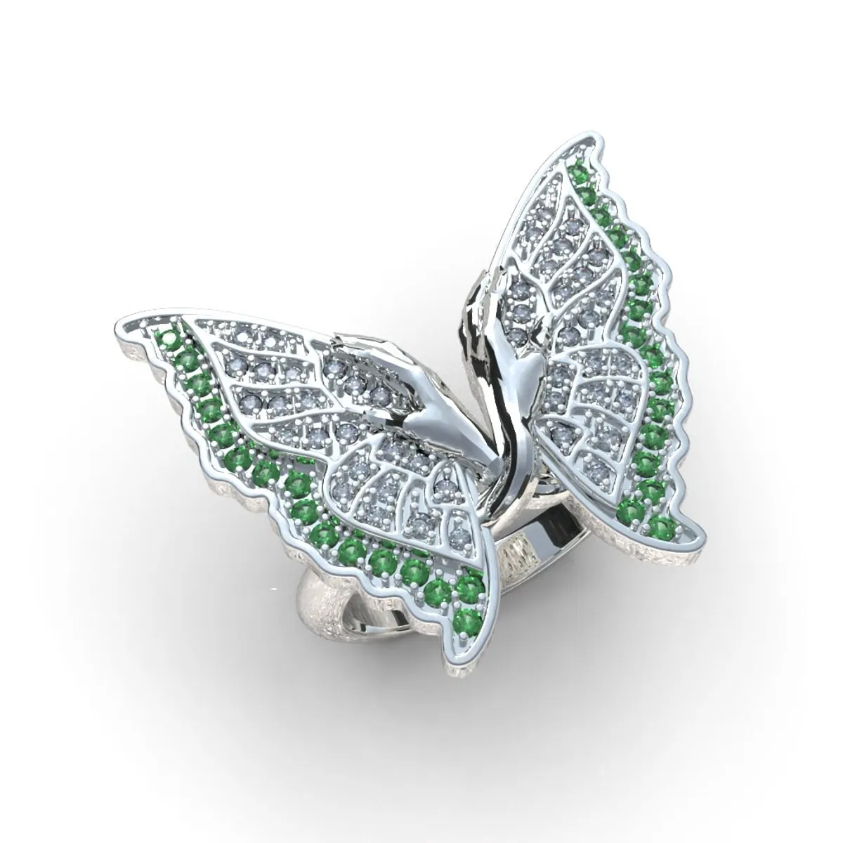 LUYA JOYERÍA - Anillo Mariposa con corte circular
