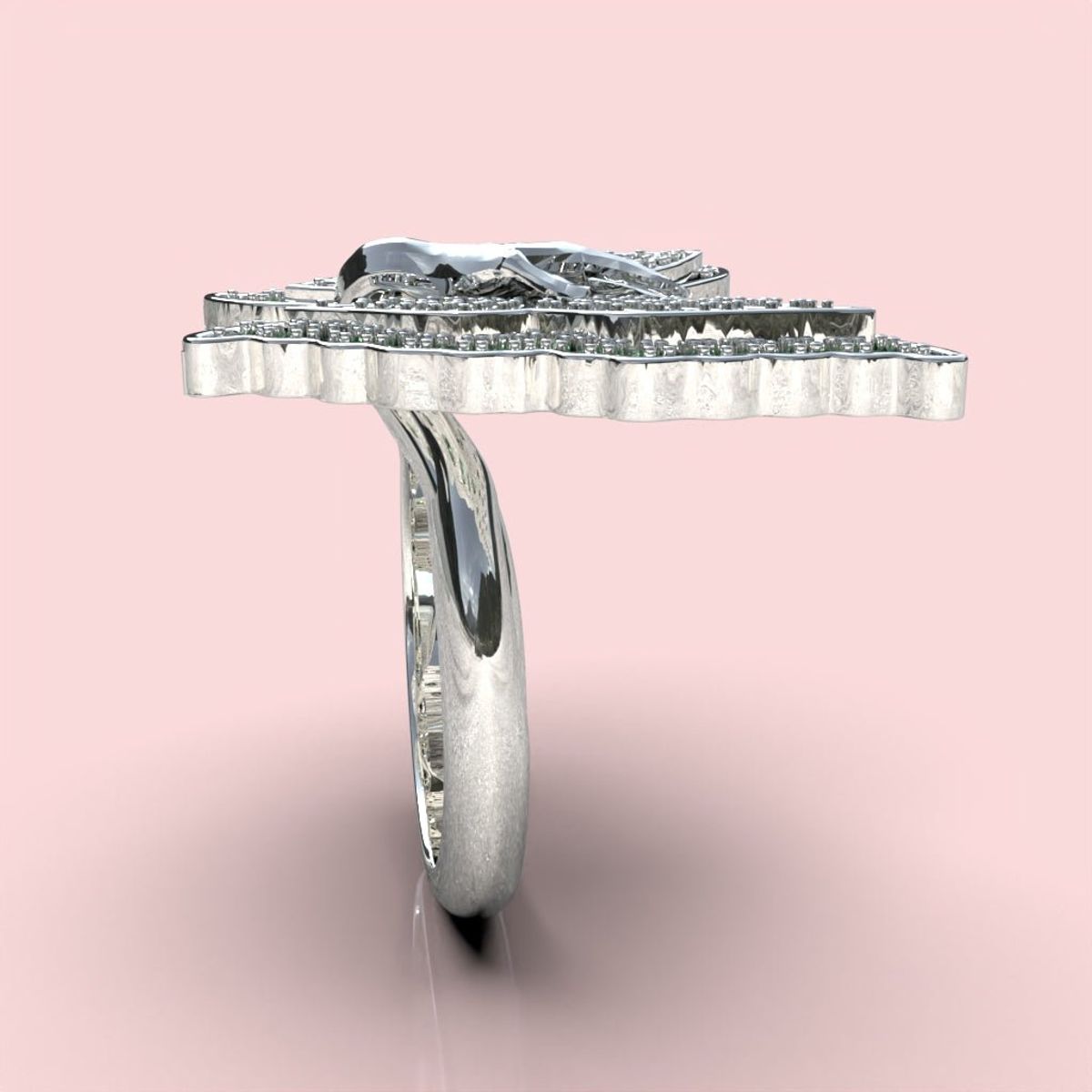 LUYA JOYERÍA - Anillo Mariposa con corte circular