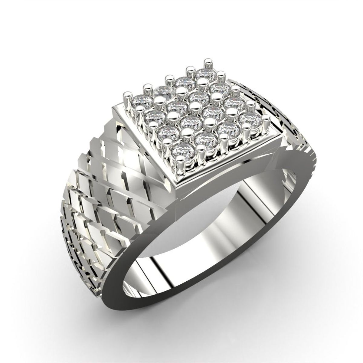 LUYA JOYERÍA - Anillo Rombo con corte circular