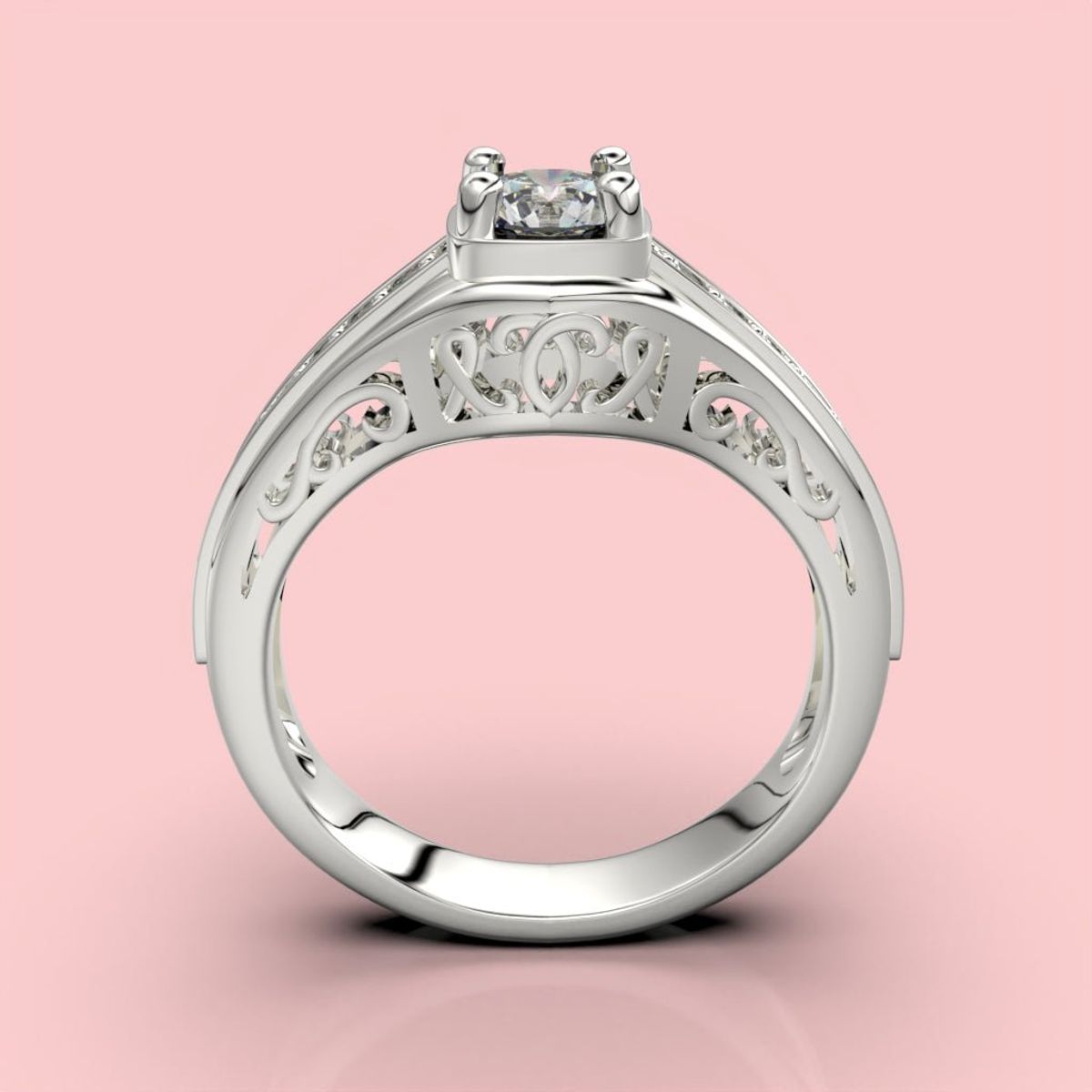 LUYA JOYERÍA - Anillo Fl con corte circular