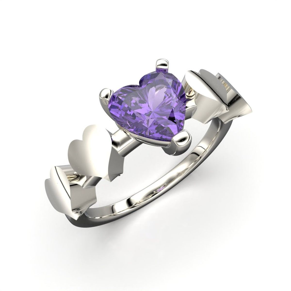 LUYA JOYERÍA - Anillo con corte de corazón