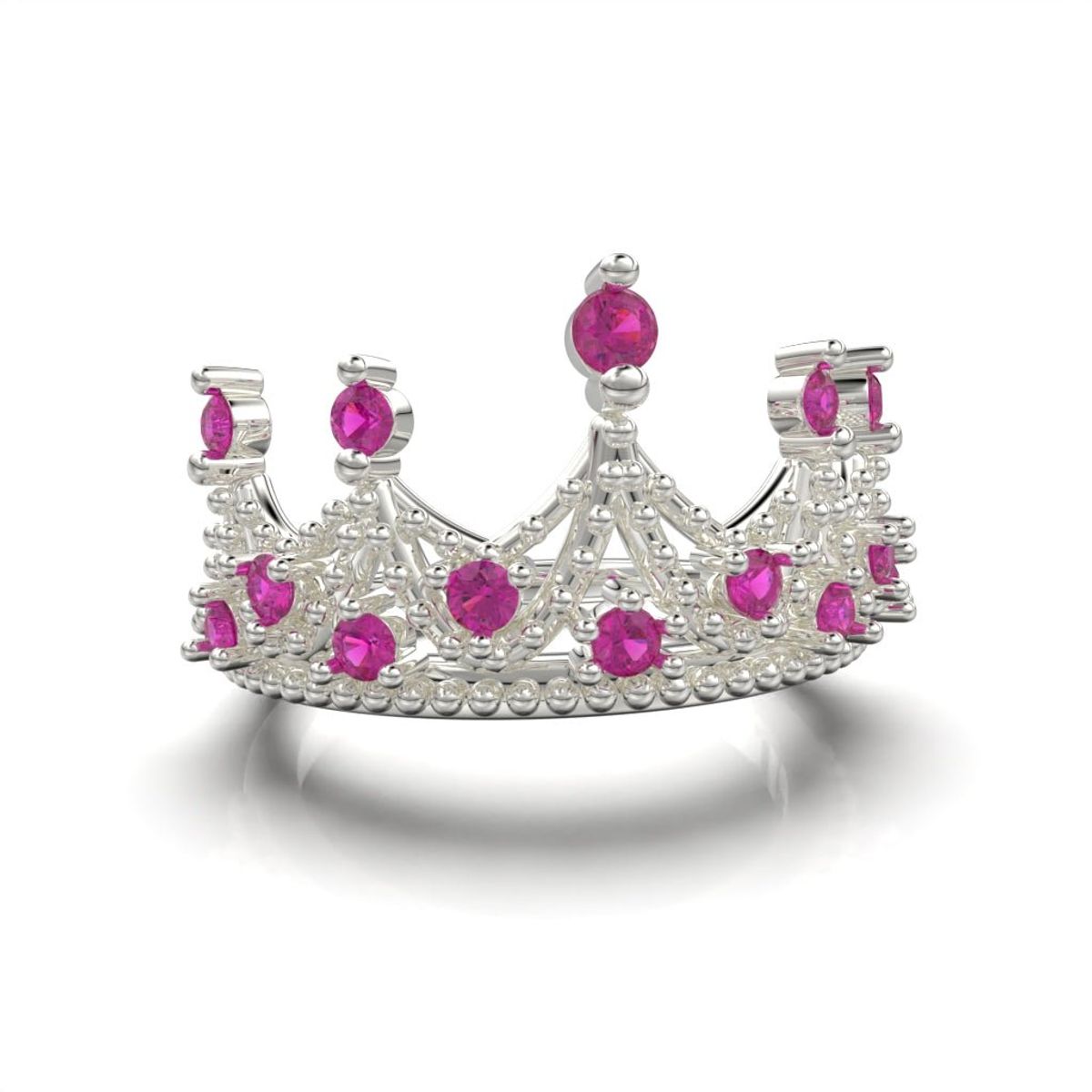 LUYA JOYERÍA - Anillo de corona con corte circular