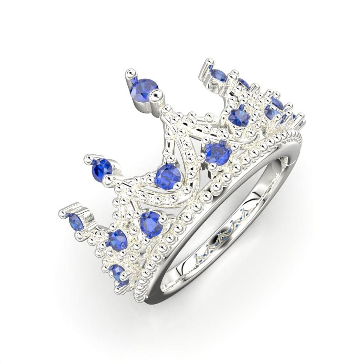 LUYA JOYERÍA - Anillo de corona con corte circular