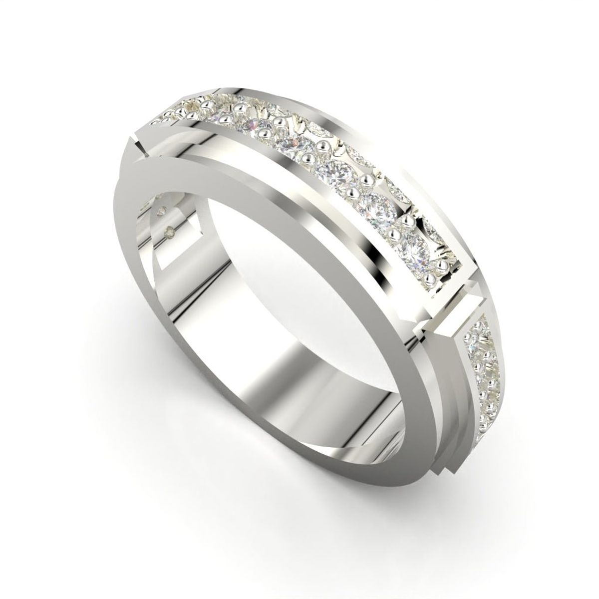 LUYA JOYERÍA - Anillo bisel con corte circular