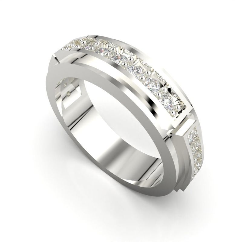 LUYA JOYERÍA - Anillo bisel con corte circular