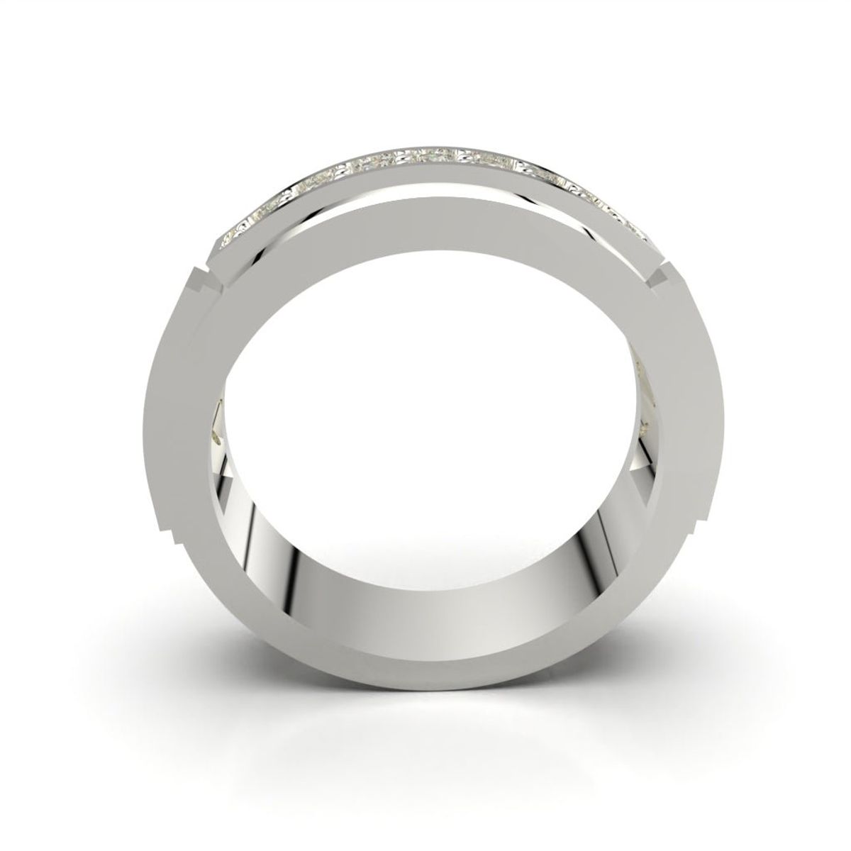 LUYA JOYERÍA - Anillo bisel con corte circular