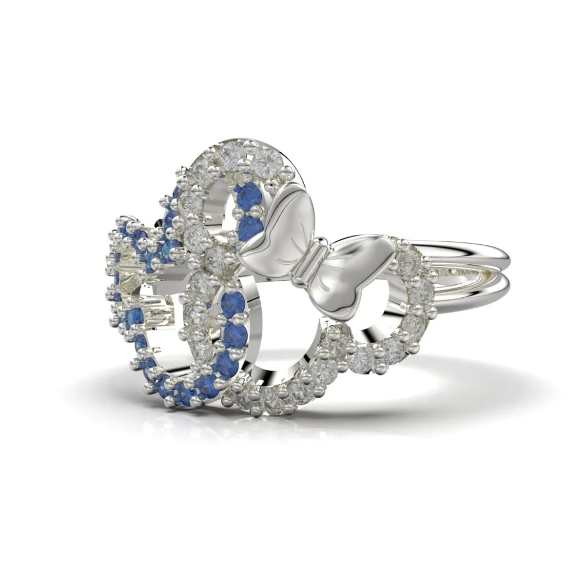 LUYA JOYERÍA - Anillo Minnie con  corte circular