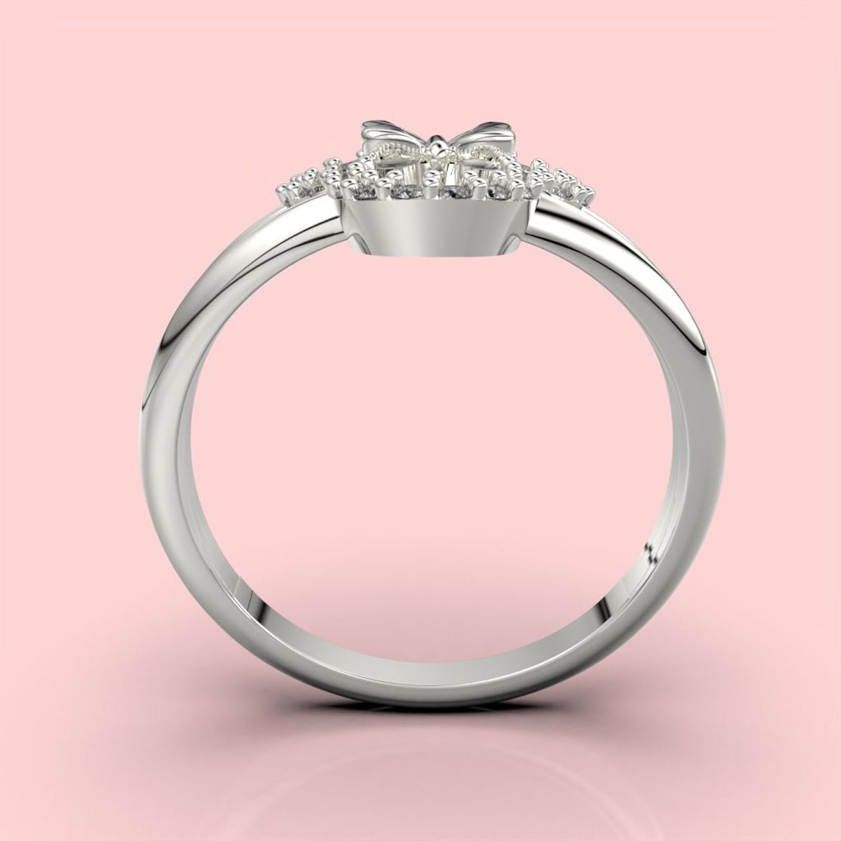 LUYA JOYERÍA - Anillo Minnie con  corte circular