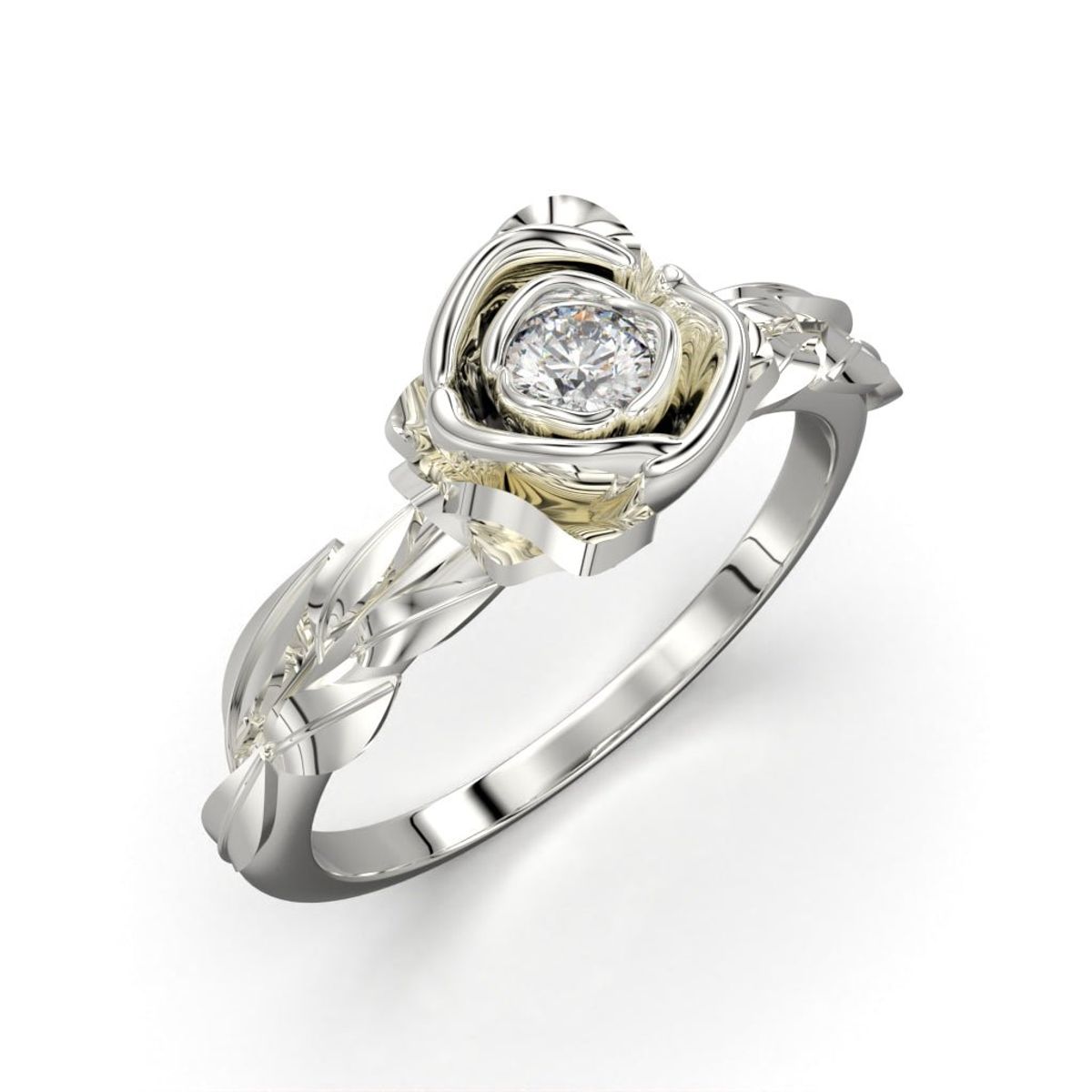 LUYA JOYERÍA - Anillo rosa con corte circular