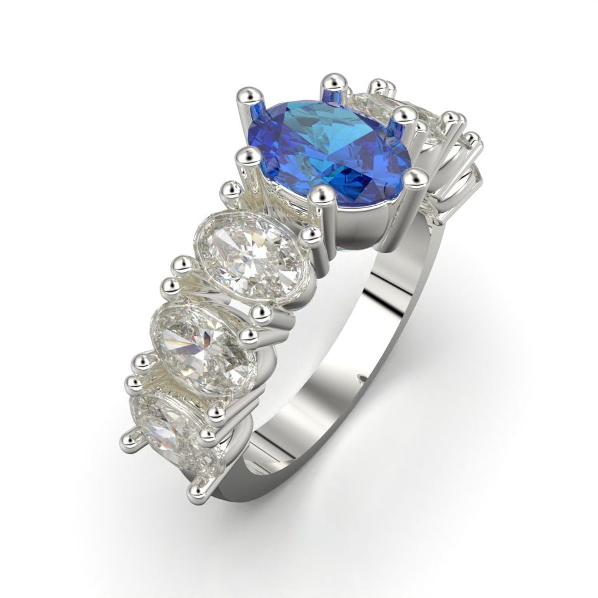 LUYA JOYERÍA - Anillo solitario con corte oval