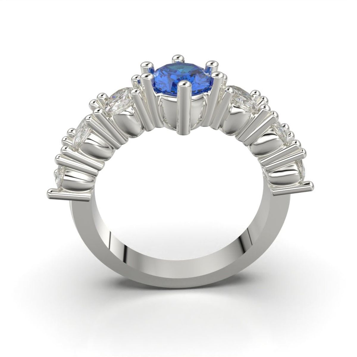 LUYA JOYERÍA - Anillo solitario con corte oval