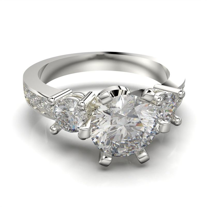 LUYA JOYERÍA - Anillo de piedra central con corte circular