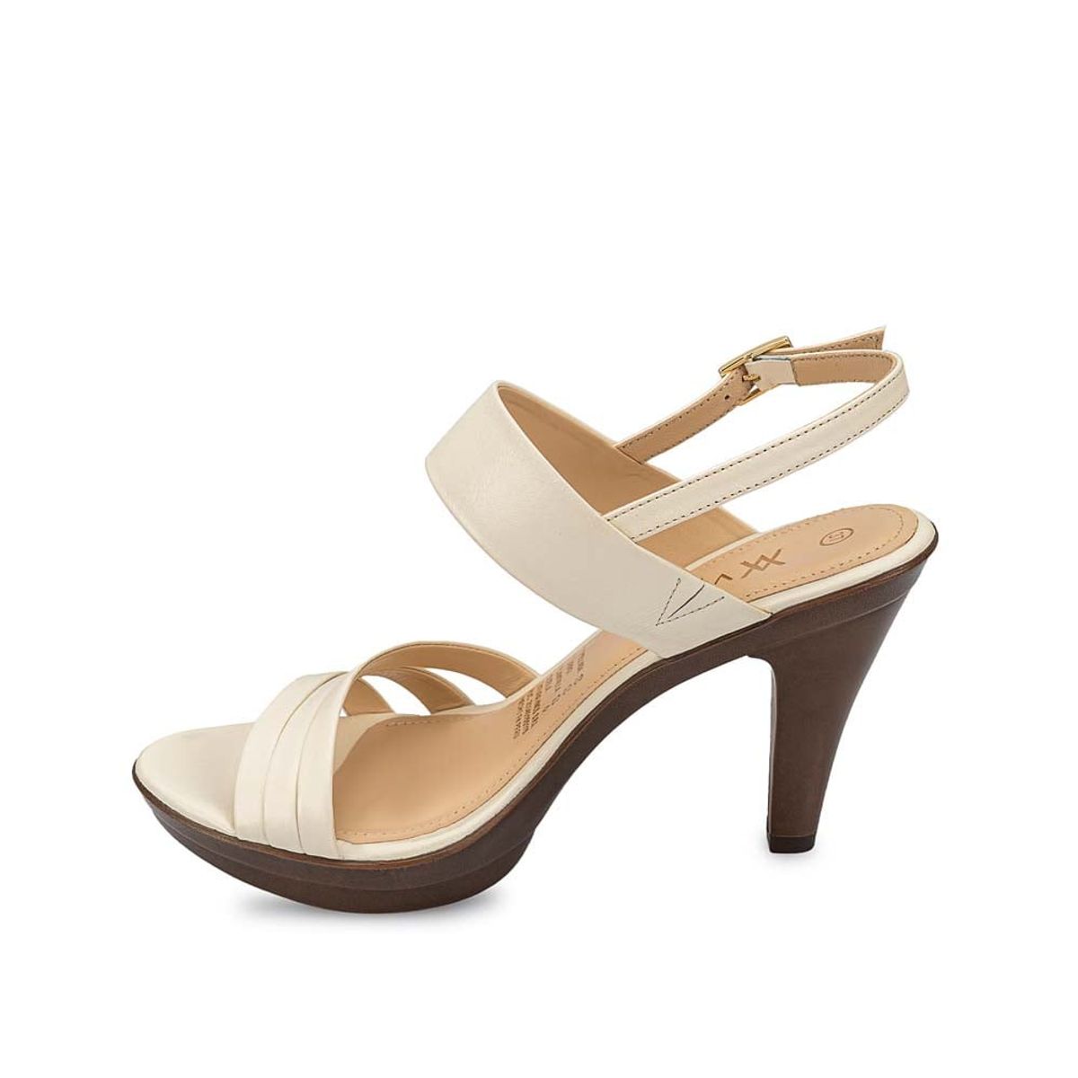 VIALE - Sandalia Strap Casual ALE-2501 Hueso Viale Cuero