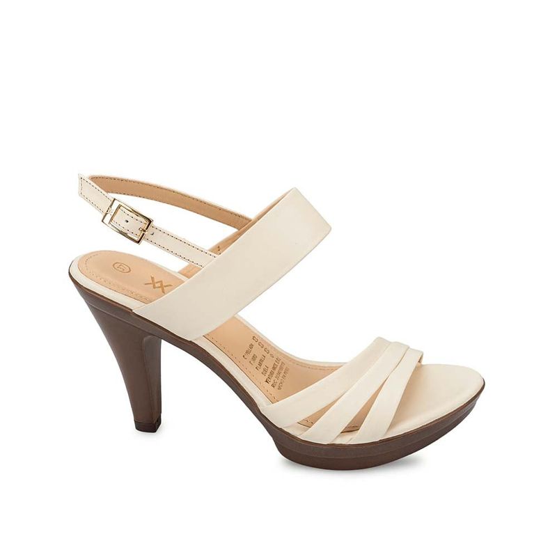 VIALE - Sandalia Strap Casual ALE-2501 Hueso Viale Cuero