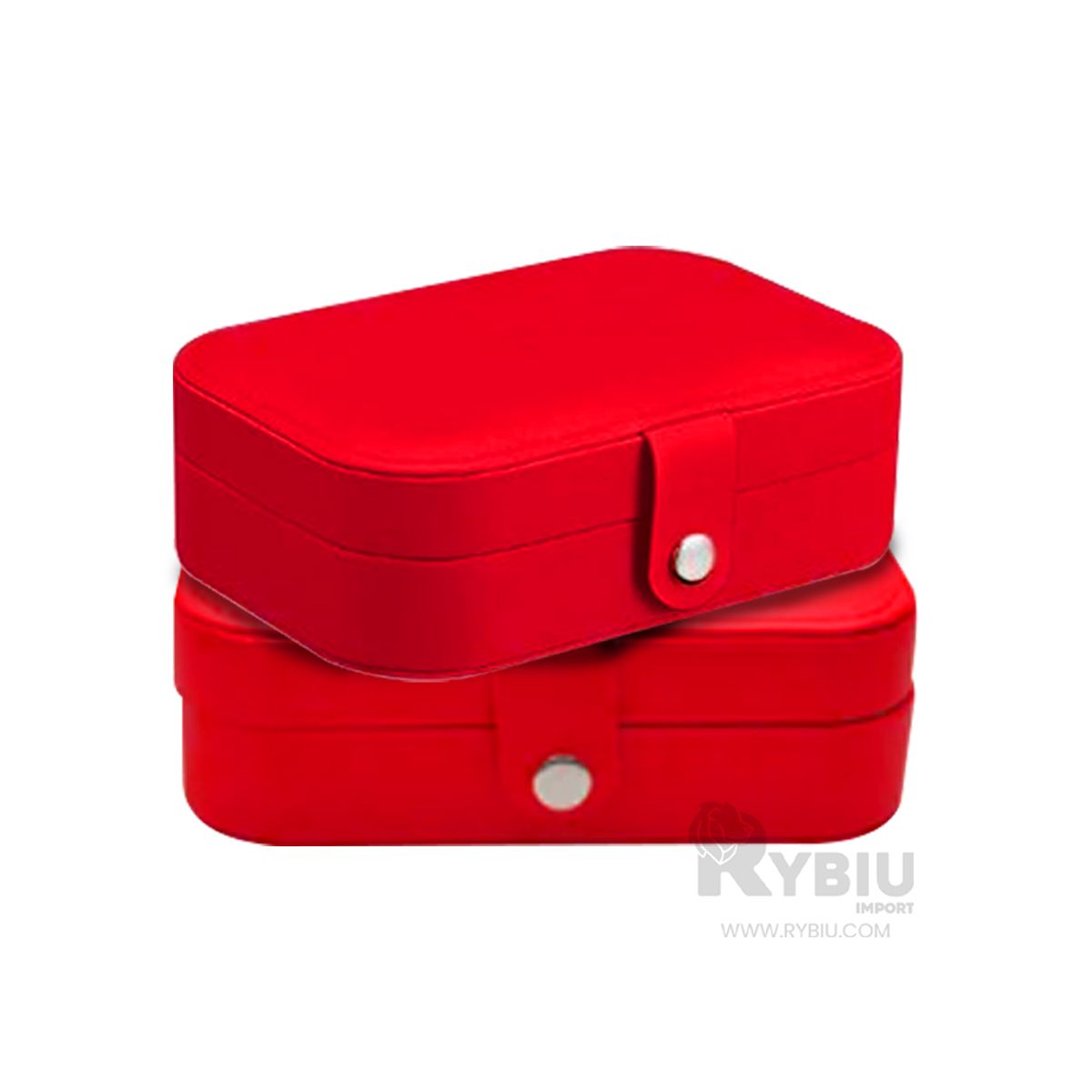 RYBIU IMPORT - Joyero Elegante con Divisores en Rojo Y+Papel de Regalo
