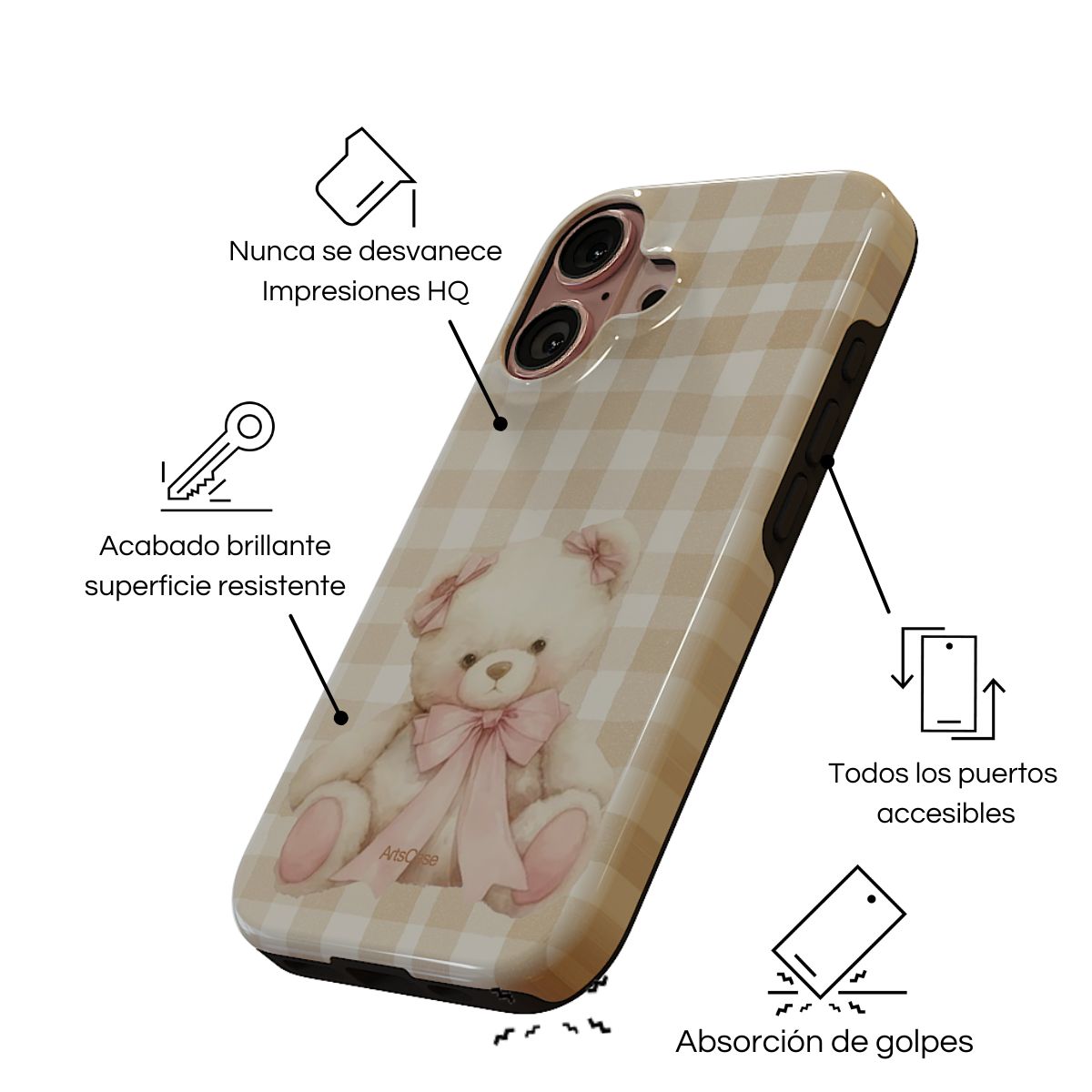 ARTSCASE - Case iphone 16 Bear ArtsCase