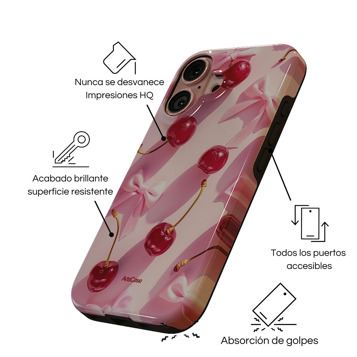 ARTSCASE - Case iphone 16 Pro Max Cherry III ArtsCase