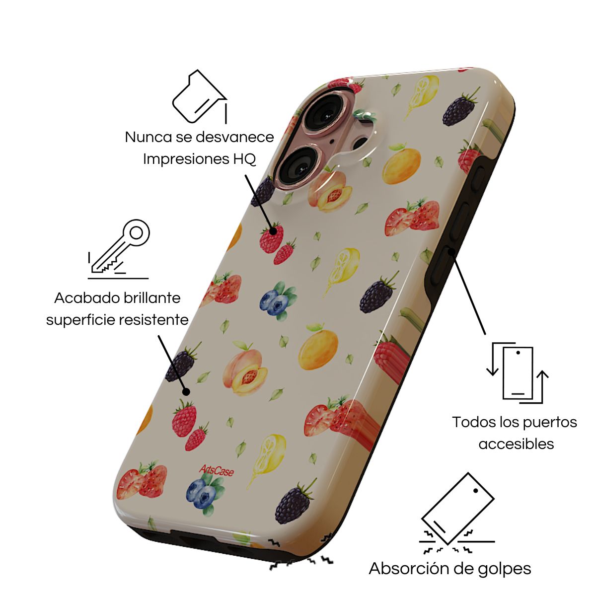 ARTSCASE - Case iphone 16 Pro Fruit ArtsCase