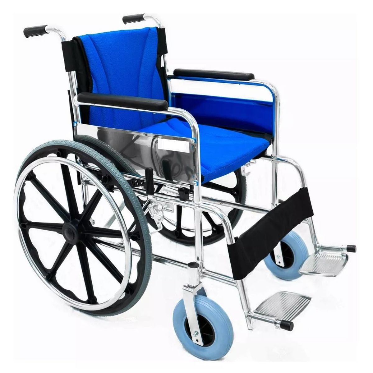 GENERICO - Silla de Ruedas Estándar Acolchada Fija Importada