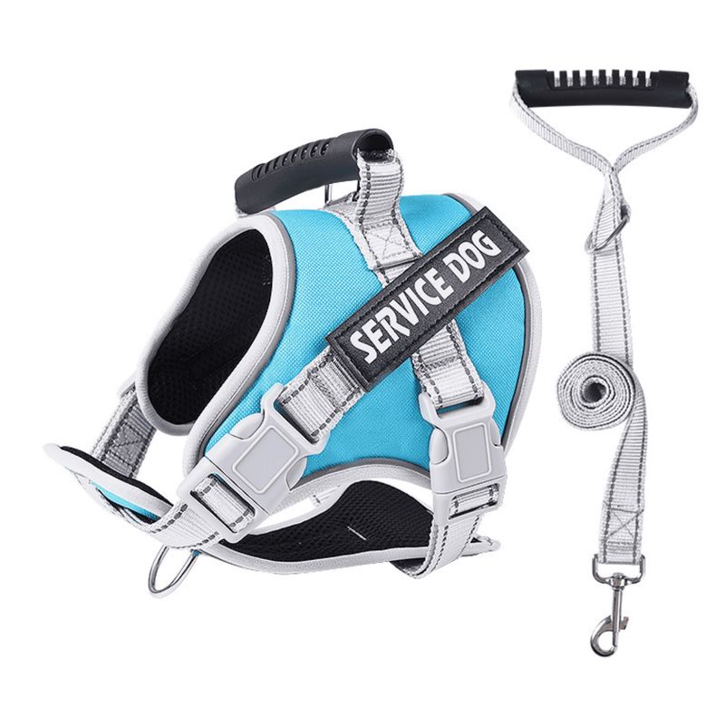 GENERICO - ARNÉS CELESTE TALLA L REFLECTANTE PARA PERROS CON ASA