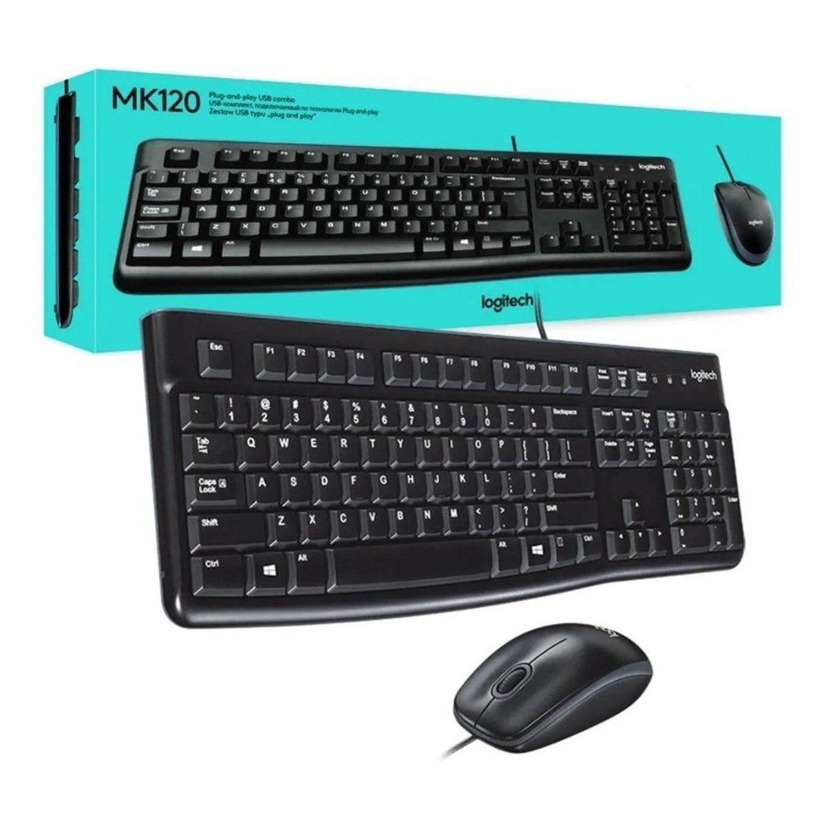 LOGITECH - Teclado + Mouse Logitech MK 120