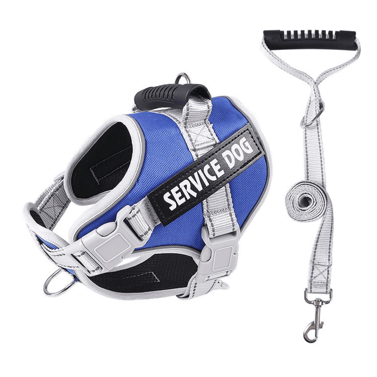 GENERICO - ARNÉS AZUL OSCURO TALLA XL REFLECTANTE PARA PERROS CON ASA