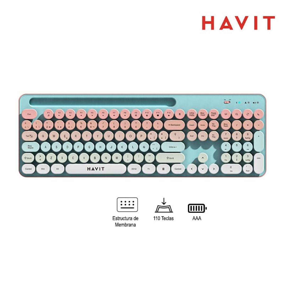 HAVIT - KIT TECLADO Y MOUSE HAVIT KB832GCM-SP