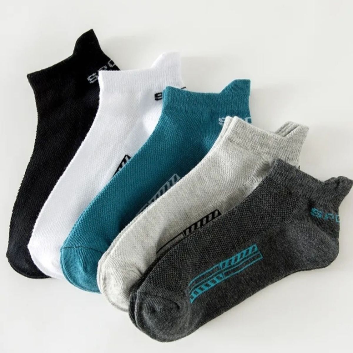 GENERICO - Calceta Tobillera Regular Outfit 10 pares 5 colores