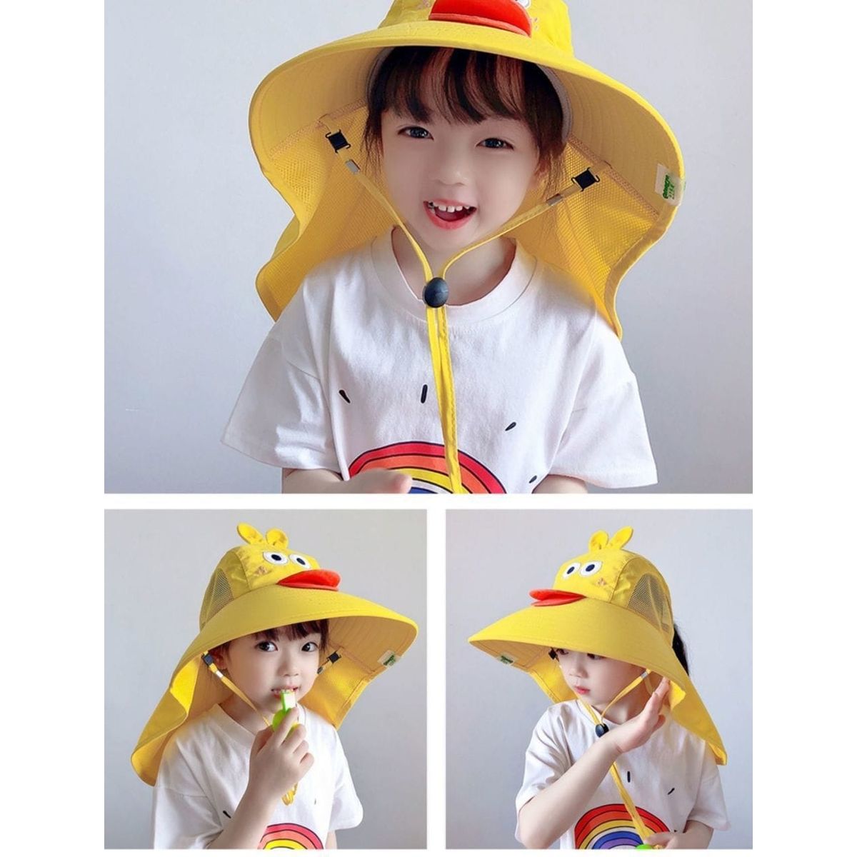 GENERICO - SOMBRERO ALA ANCHA DE ANIMALES PARA NIÑOS FPS 50