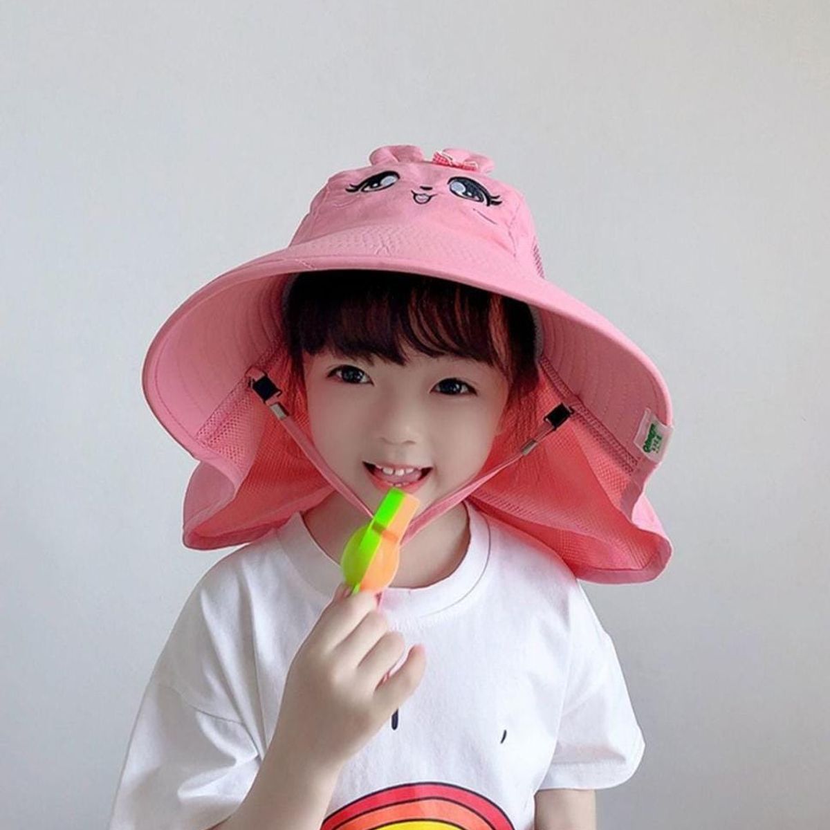 GENERICO - SOMBRERO ALA ANCHA DE ANIMALES PARA NIÑOS FPS 50