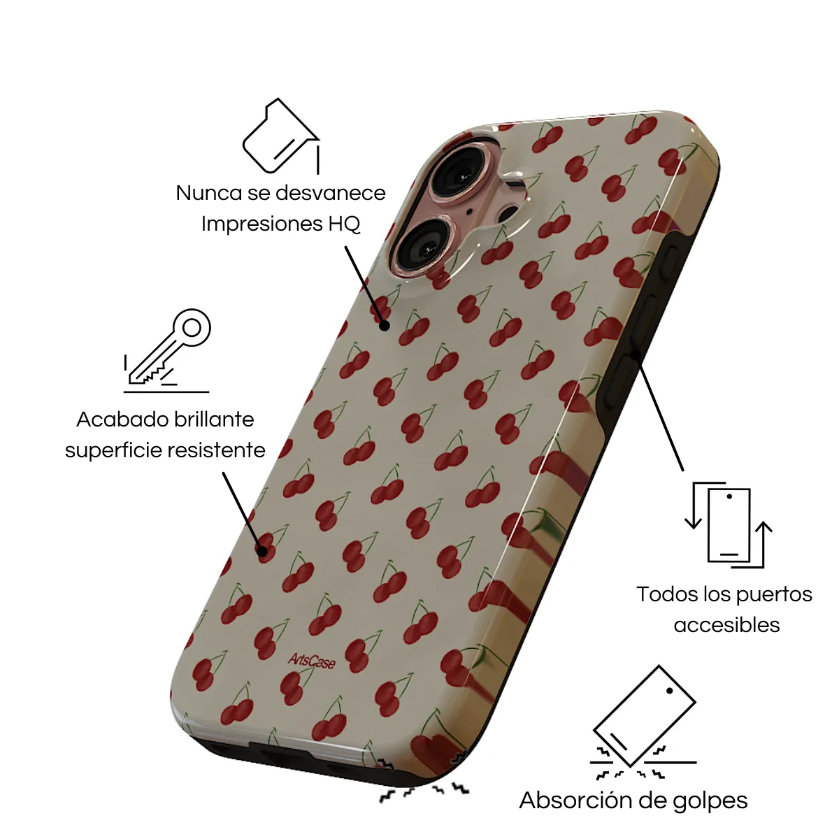 ARTSCASE - Case iphone 14 Pro Max Cherry I ArtsCase