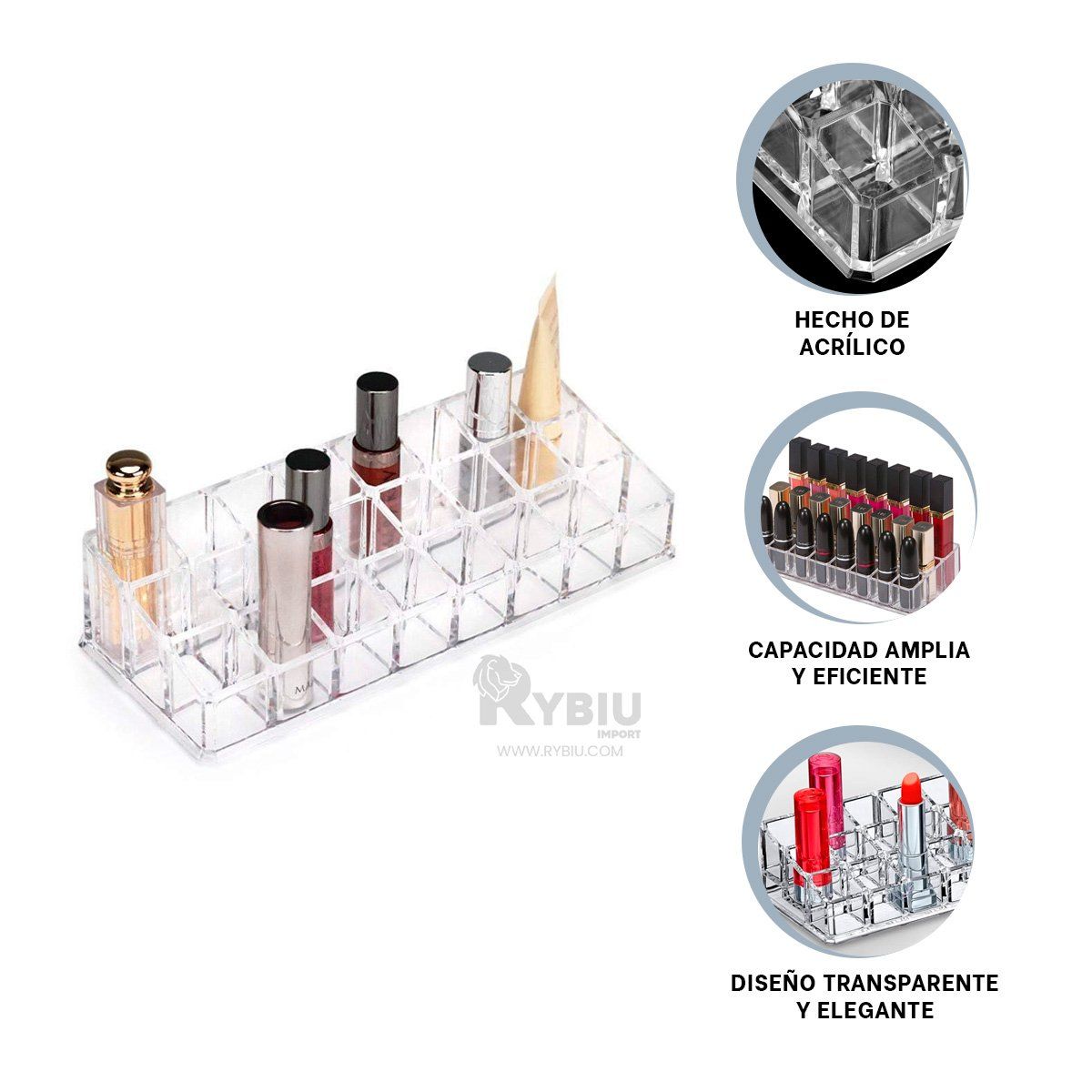 GENERICO - Caja Exhibidora de Relojes Tono Negro Y+Banderitas Adhesivas