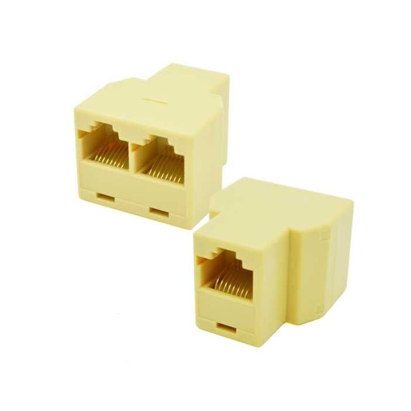 GENERICO - EMPALME DE RED RJ45 2 EN 1 CAT 6