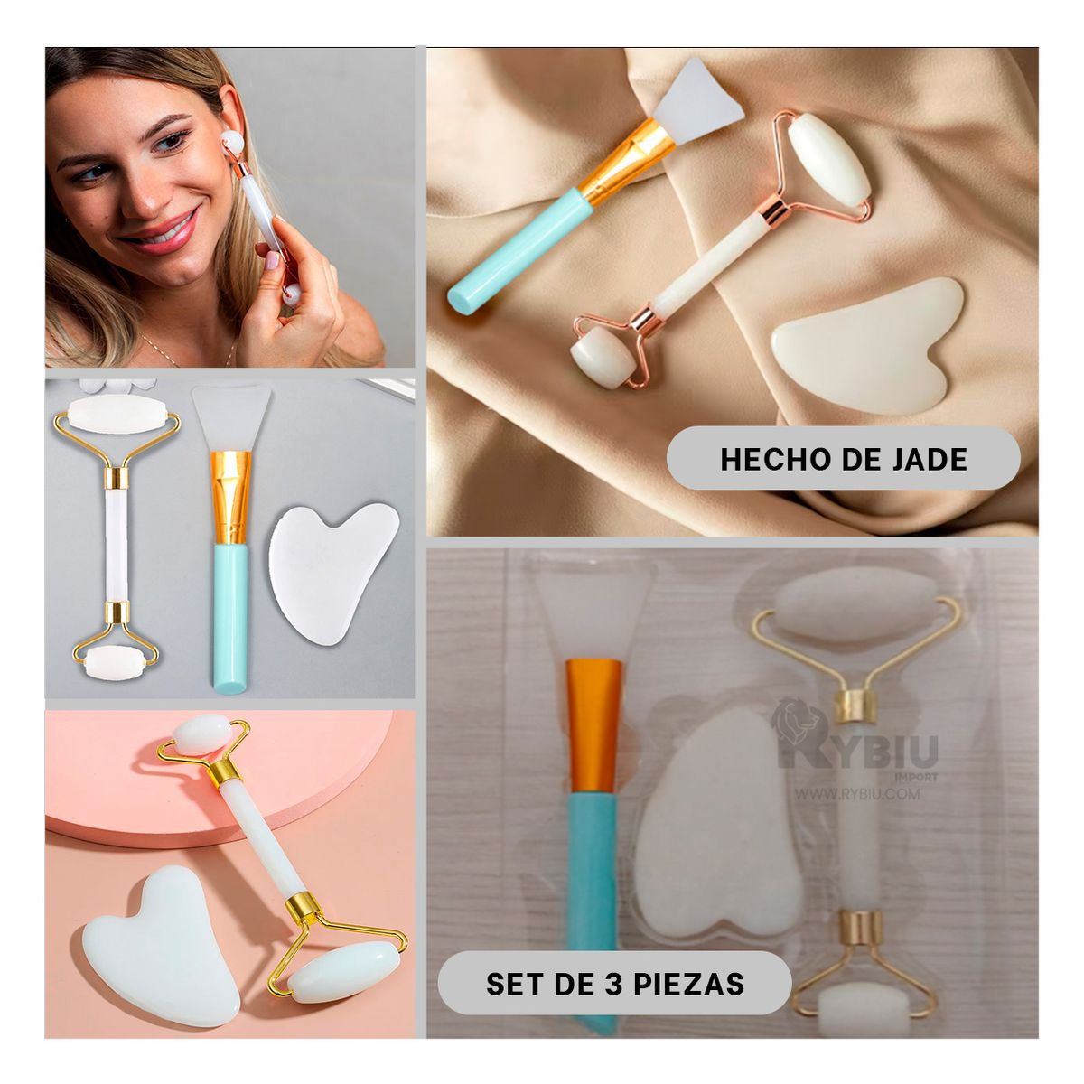 GENERICO - Set con Diseño Moderno en Tono Blanco Y+Gift Stickers