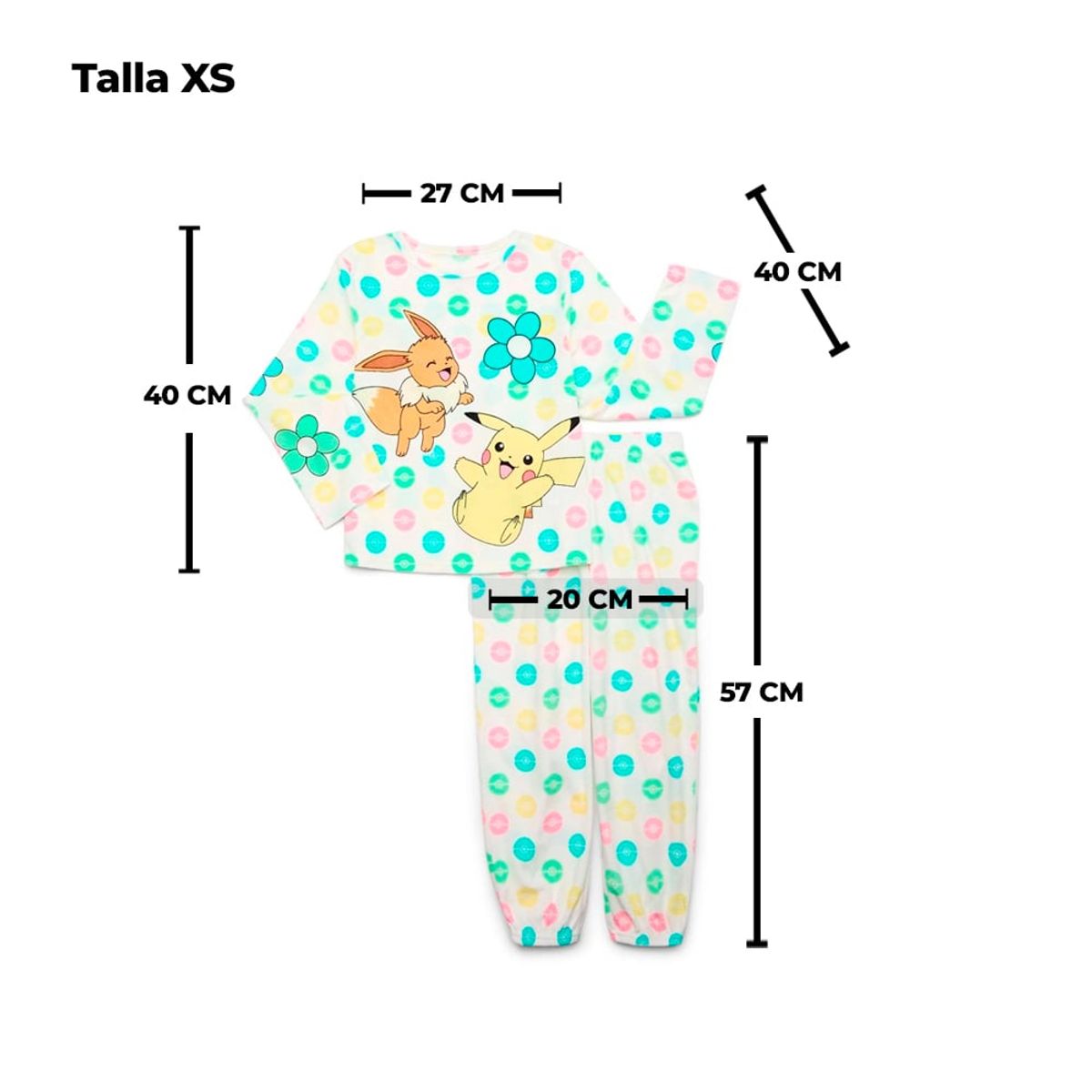 POKEMON - Pokemon Pijama Eevee Talla XS