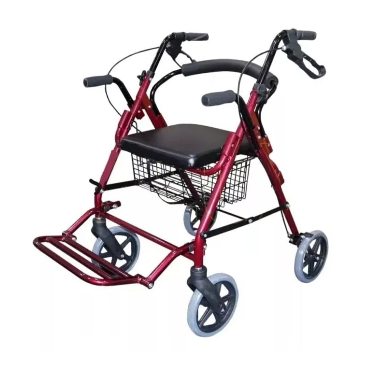 GENERICO - Andador de aluminio plegable Posapies LLANTAS GRUESAS TODO TERRENO