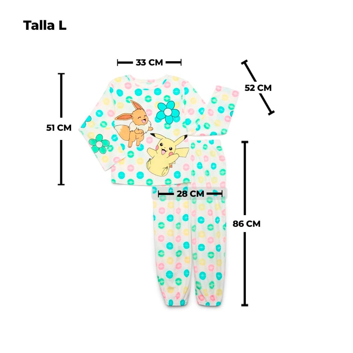 POKEMON - Pokemon Pijama Eevee Talla L