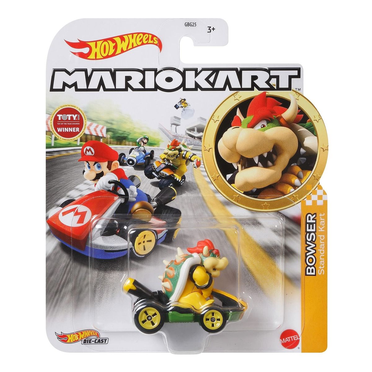 HOT WHEELS - Hot Wheels Die-Cast - Mario Kart - Bowser Standard Kart