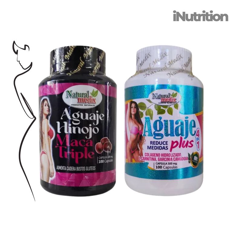 GENERICO - Aguaje Plus y Aguaje Hinojo Maca Triple - Natural Medix