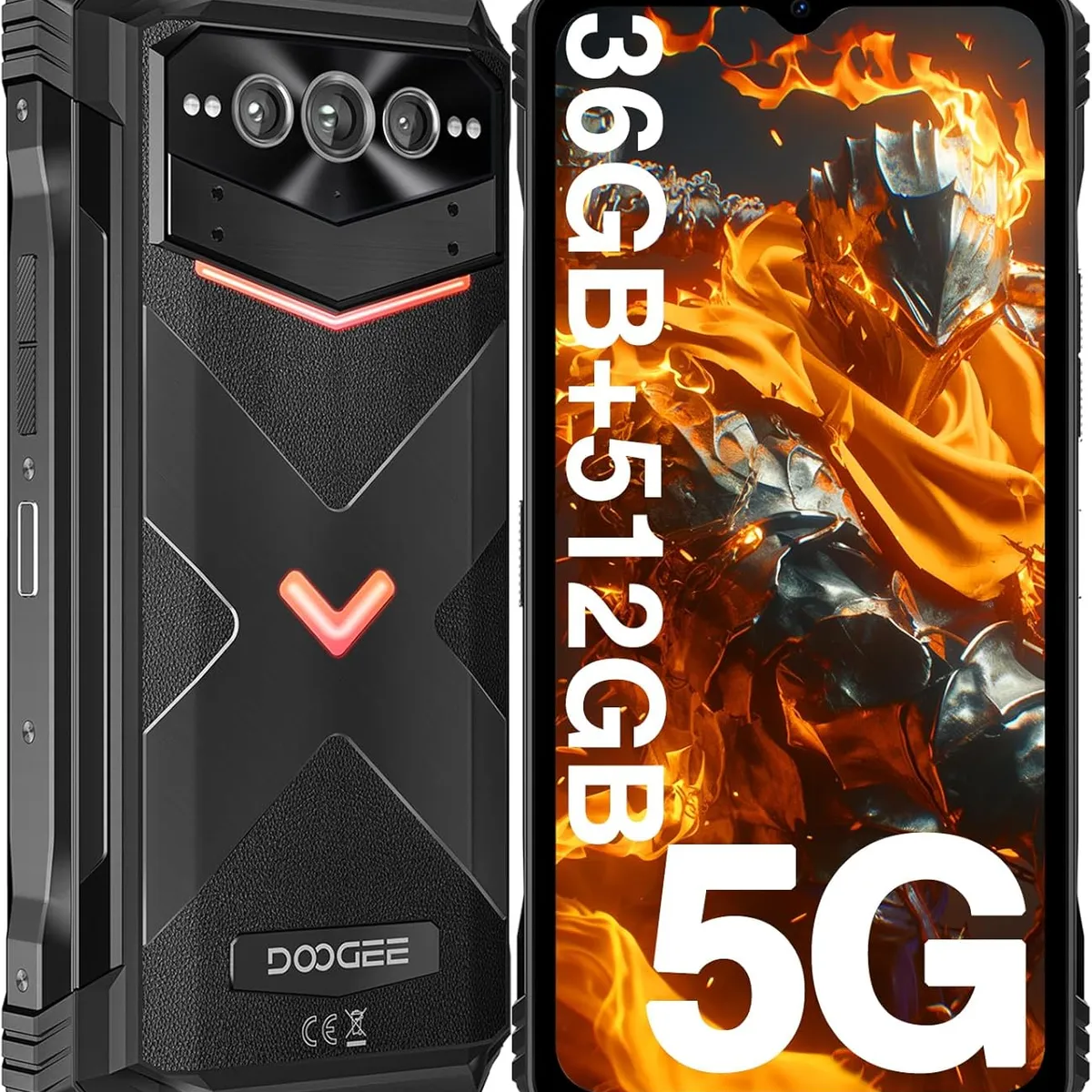DOOGEE - Celular doogee V MAX PLUS 36GB+512GB-Negro