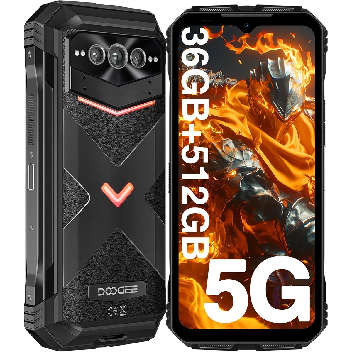 DOOGEE - Celular doogee V MAX PLUS 36GB+512GB-Negro