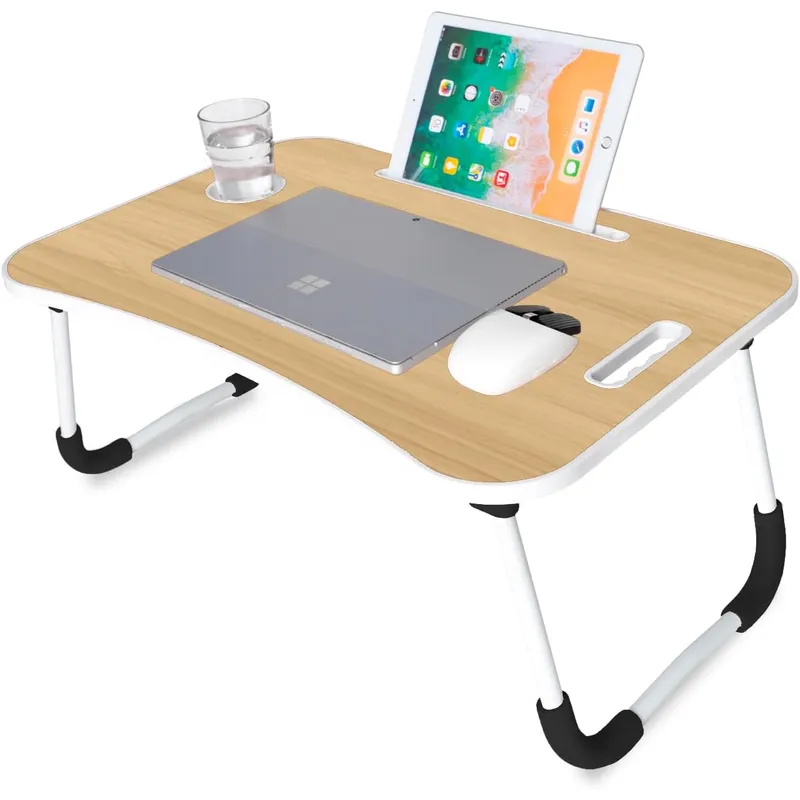 GENERICO - Mesa Multifuncional Portátil Bandeja Ergonómica Plegable Posavasos