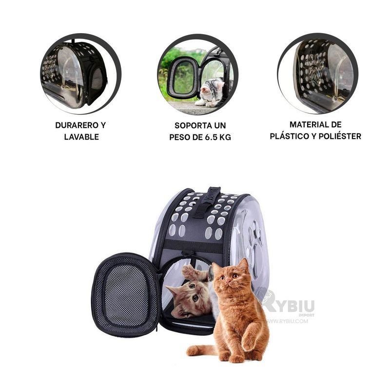 RYBIU IMPORT - Jaula para Mascotas Util en Negro Y+Regalo Ligas para Peinar