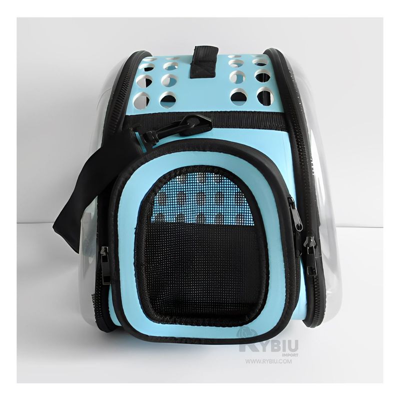 RYBIU IMPORT - Transportador Portatil de Perro en Celeste Y+Regalo Agendita