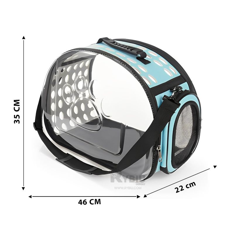 GENERICO - Jaula Util y Bonito para Mascotas Celeste Y+Ligas de Regalo